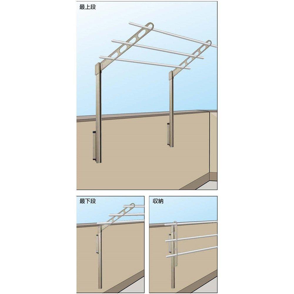 Kawaguchigiken Waist Wall Clothesline Hoclean Light Set of 2 LP-55-LB Bronze,