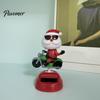 Festliche Auto-Innenraum-Accessoires Solarbetriebenes tanzendes Ornament, Kreative Armaturenbrett-Weihnachts-Cartoonfigur für den Weihnachtsmann Auto-Dekoration,