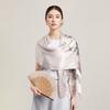 100% Pure Mulberry Silk Women Long Scarf Headband Neckerchief Luxury Female Hair Ornament Female Bandana Bag Scarves 53*170CM