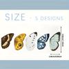 Set of 5 Vintage Butterfly Magnetic Bookmarks, Double-Sided Page Markers, Perfect for Book Enthusiasts