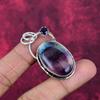 Fluorite & Amethyst Handmade Gemstone Pendant, 925 Solid Sterling Silver Pendant Antique Jewelry, Pendant For Thanksgiving