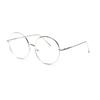 Übergroße runde Metall-Blaulichtfilter-Lesebrille für Damen und Herren, klare Gläser, Vintage-Brille, Presbyopie, Große Computerbrille