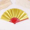 8/10 Inch Double-Sided Gold Laser Fan Chinese Tai Chi Fan Holographic Folding Fans Kung Fu Fan Concert Bar Party Decoration Fans