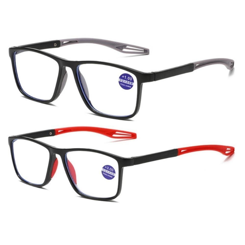 TR90 Sport Reading Glasses Men Ultralight Anti Blue Light Presbyopia Eyeglasses Men's Hyperopia Optical Eyewear Diopters