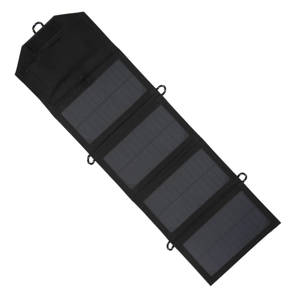7.2W Solar Panel Folding Portable Solar Charger Panel with USB Interface for Phone ChargingBlack