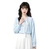 2026 Spring Lace Tie Loose Collar Long Sleeve Women's Shirt
