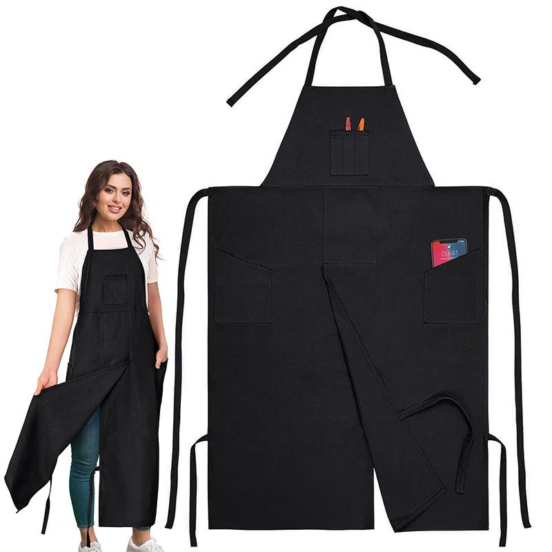 Verlängerte Workwear-Schürze mit geteilten Beinen für die Töpferei
