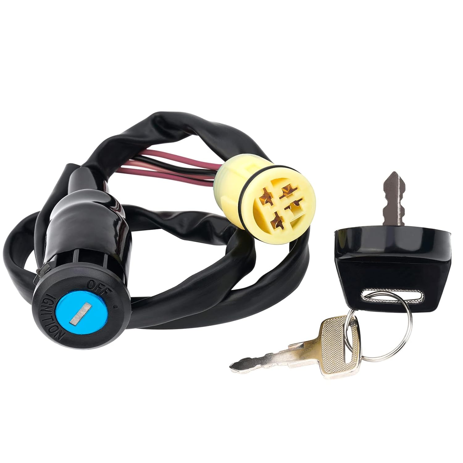 

AHL Ignition Key Switch 35100-HN3-AT2 35100-HP0-A71 Compatible with Honda TRX420FA TRX420FPA Rancher at 420 2012-2014;TRX420FE Rancher 420 ES 4x4
