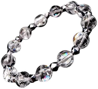 Iris Quartz Bracelet Terahertz Accessories Natural Stone Power Stone Rainbow Crystal April Birthstone [GOLD STONE]