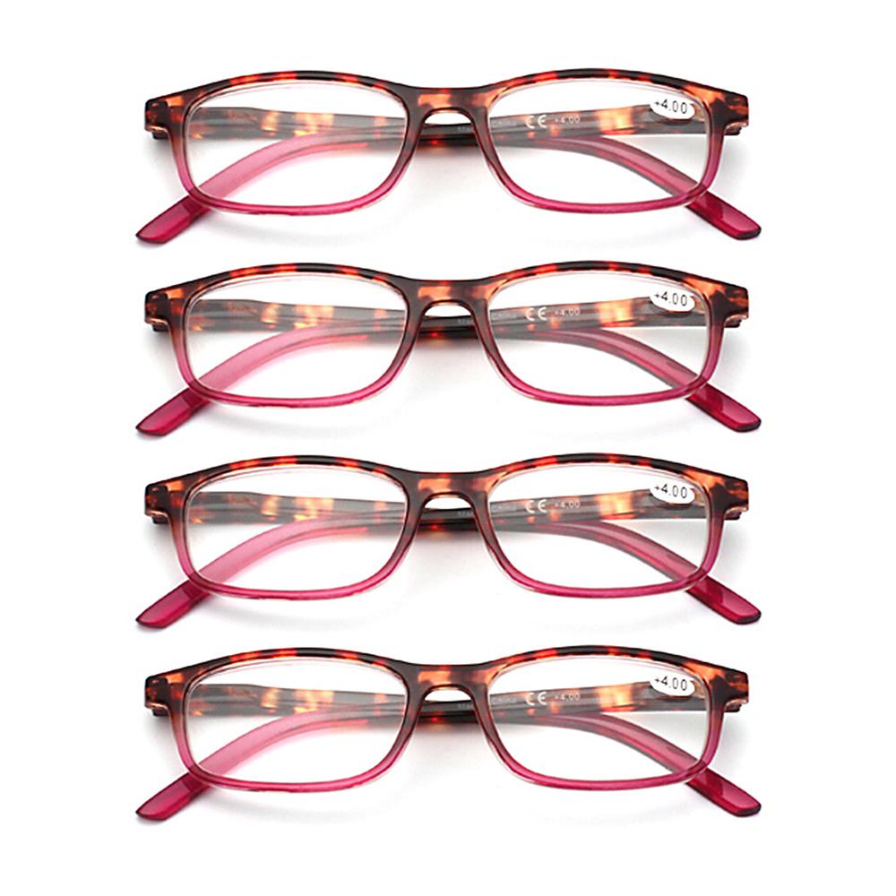 Turezing Reading Glasses Spring Hinges for Men Women Rectangular Frame HD Magnifier Eyewear