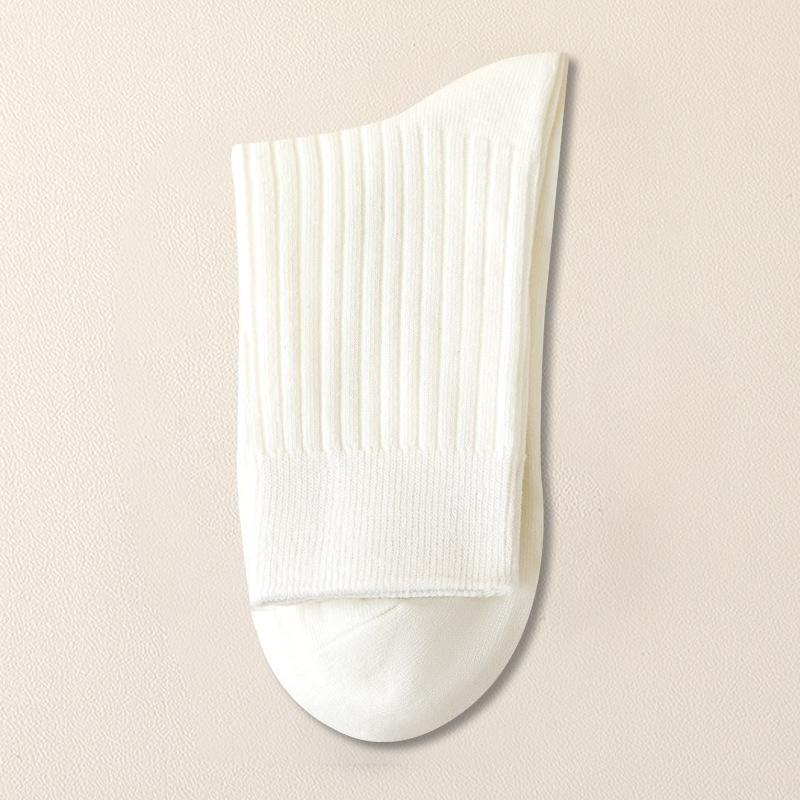 

Мужские осенне-зимние утолщенные коммерческие хлопковые влагоотводящие дезодорирующие 7A антибактериальные спортивные носки 1 pair белый