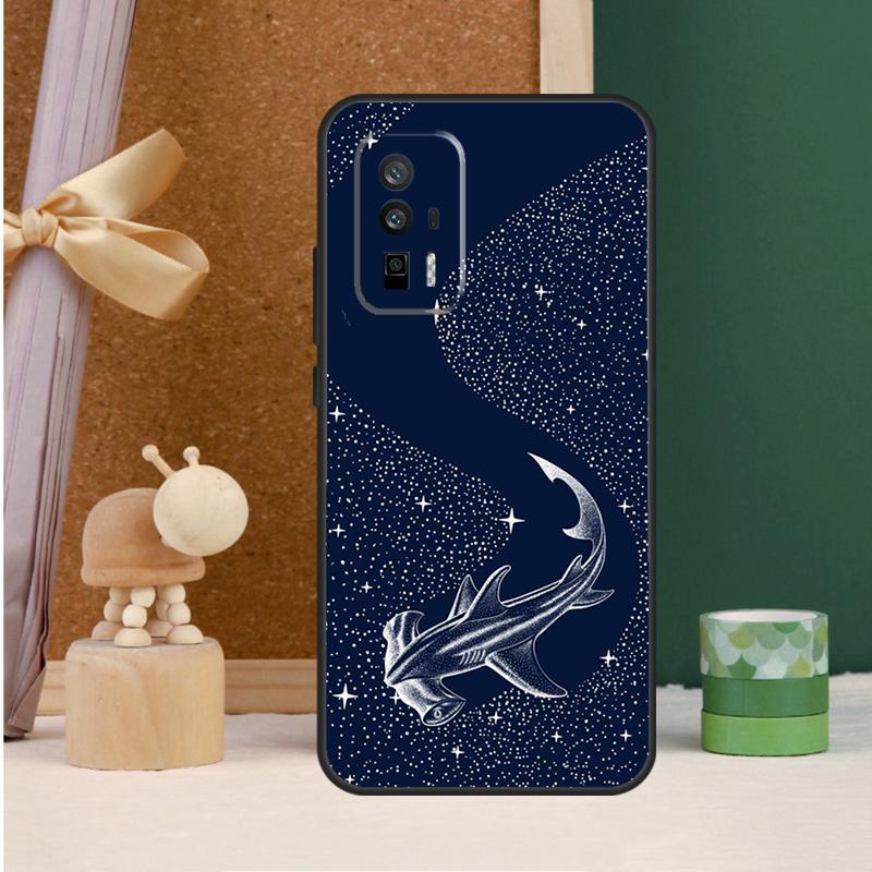 

Starry Orca Whale Shark Case For POCO X6 Pro X3 X4 X5 M6 Pro F5 F3 M5s Xiaomi 13T Pro 11T 12T 12 13 14 Ultra Cover Xiaomi 13