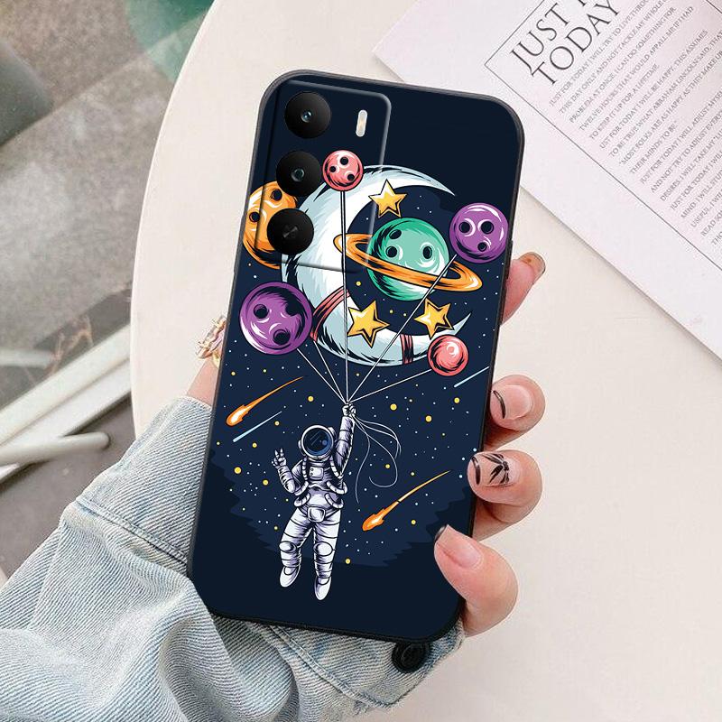 For Realme C71 4G RMX5303 Phone Case astronaut Silicone Camera Protection Back Cover For RealmeC71 C 71 4G 2025 Funda Coque