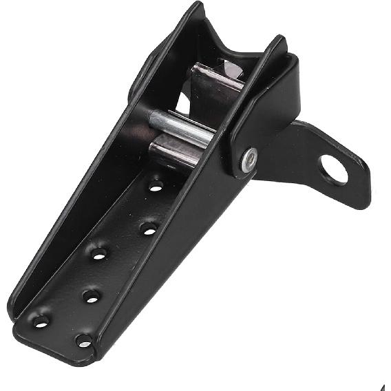 KIMISS Foldable Footrest Foot Step Pegs, Steel Pedal Highway Foot Peg Universal adjustable for Retro Motorcycle ATV electric, scooter (Black)