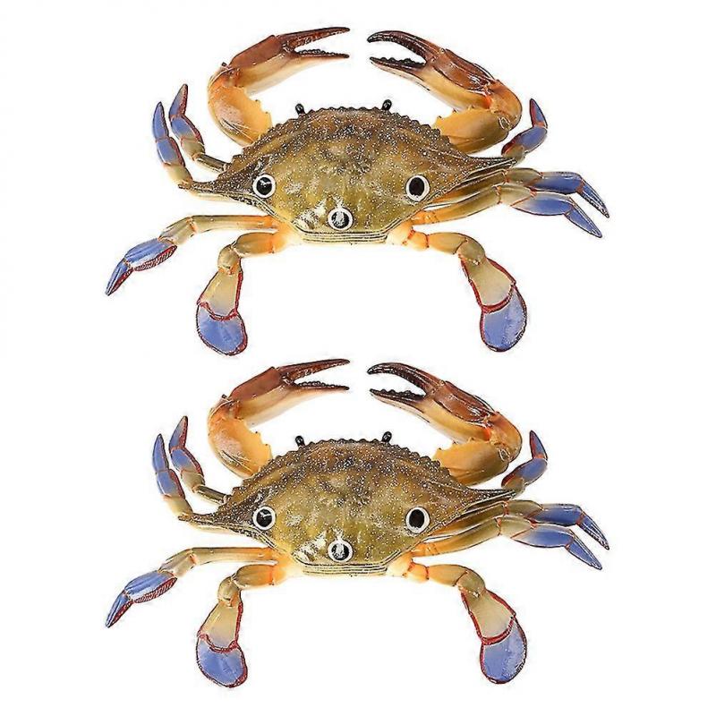 2pcs Artificial Crabs Toys Fake Crabs Models Lovely Imitation Crabs Playthings/YY