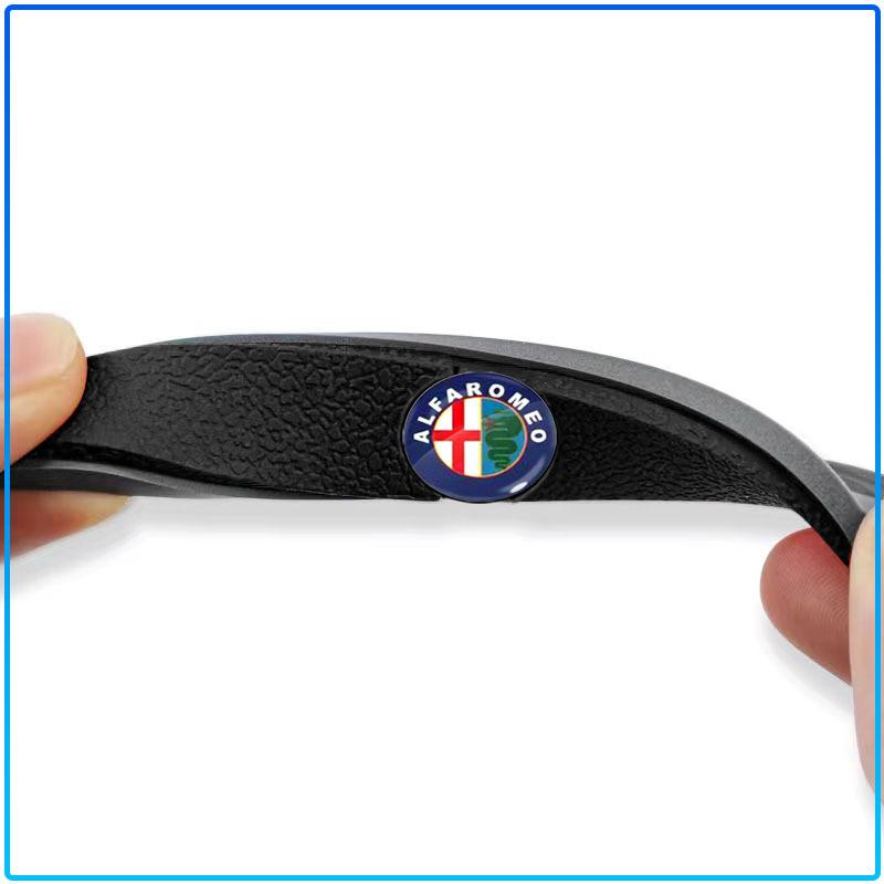 4 Peças Tira Anticolisão para Porta de Carro Adesivo de Proteção para Espelho Retrovisor Para Alfa Romeo 147 159 156 Giulietta Giulia Mito Spider Alpha Apoio de Cabeça