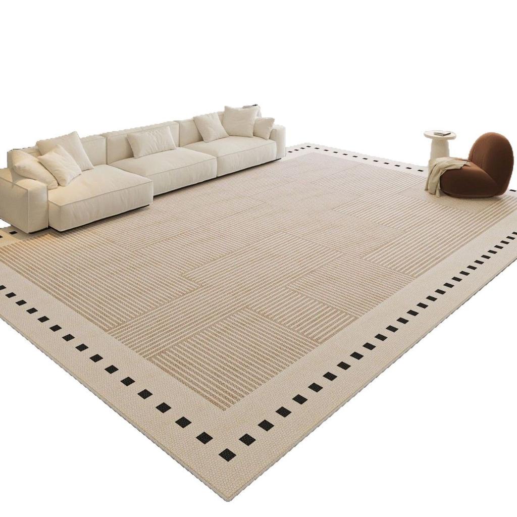 Simple Carpet Living Room Sand Tea Waterproof Large Area Floor Mat Non-Slip Household Bedroom Bedside Good Care Carpet