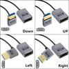 Thin Coiled 8K60hz 2.1 Video Cable 48Gbps with Spring Designing Cord Enhances Flexibility and Durability 70CM 27.56in