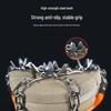Crampones de Hielo de Acero Inoxidable de 8/10 Dientes para Exteriores: Cubiertas antideslizantes para raquetas de nieve para escalada y senderismo