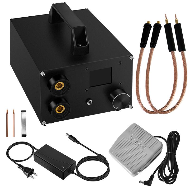 High-Power Handheld Spot Welder with Digital Display & Supercapacitor for 18650 Nickel Strips