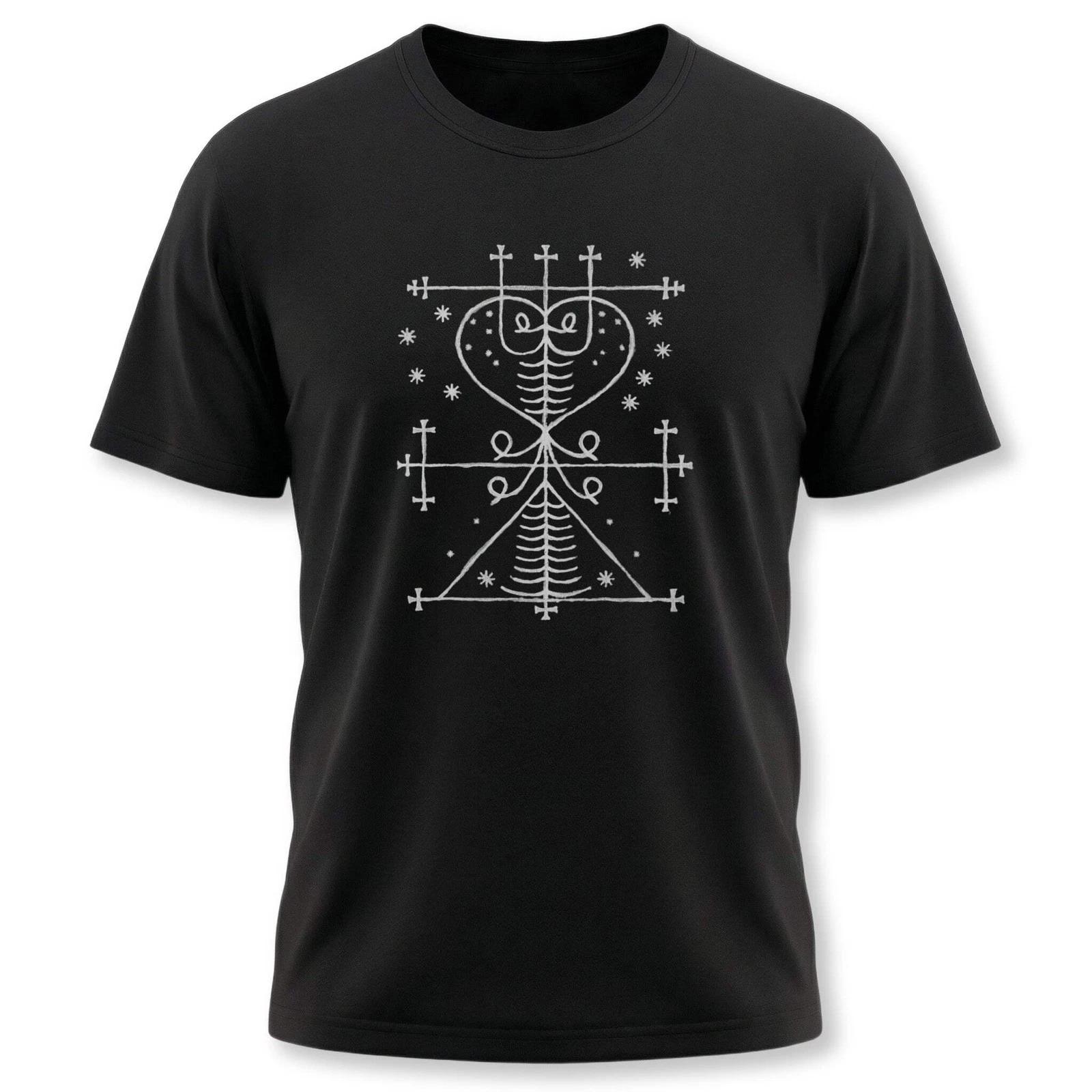 Maman Brigitte Veve Voodoo Tee - Occult Symbol Tattoo Shirt XL
