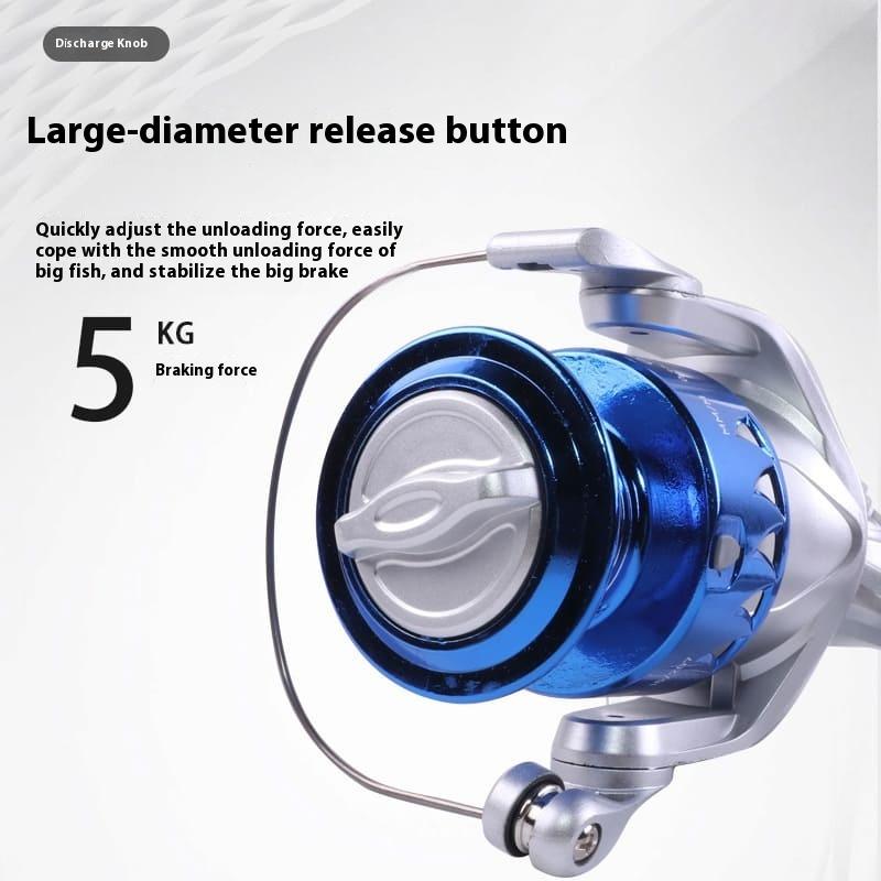 Spinnfischen Rolle mit hoher Übersetzung und geschmeidigem Lagersystem, geeignet für Salzwasser und Süßwasser Baitcasting-Rollen mit hoher Bremskraft