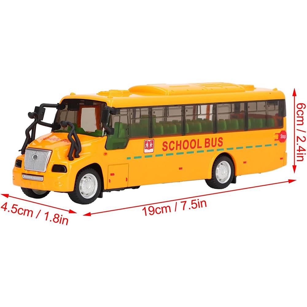 1/32 Model School Bus, Casting Alloy Openable Door Toy Car with Lights Sounds Fuel System Parts for Boy Girl Combustion Engines Parts
