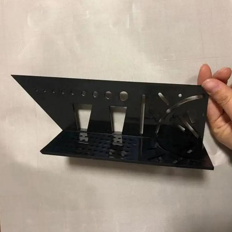 3D Gehrungswinkelmesswerkzeug Multifunktionale Winkelmesslehre Zimmermann Linien Winkelmesser Messlineal 45 90 Grad Linien Messlehre