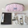 Large Capacity Pen Bag Polka Dot Print Cosmetic Pouch Cute Stationery Organizer  Students