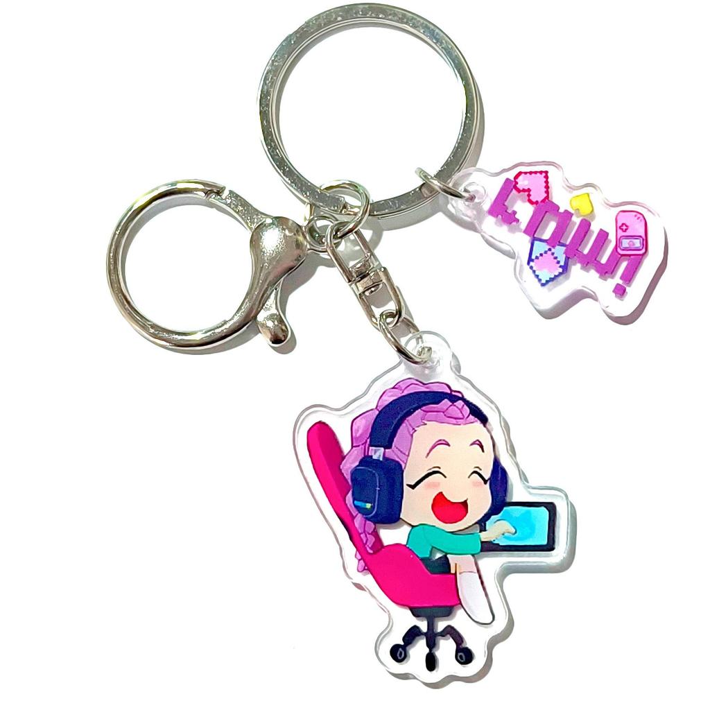 Kpop Demon Hunter Girl Group Keychain: Lumi, Zoe, Mira & Qin Yu Cute Acrylic Schoolbag Pendant