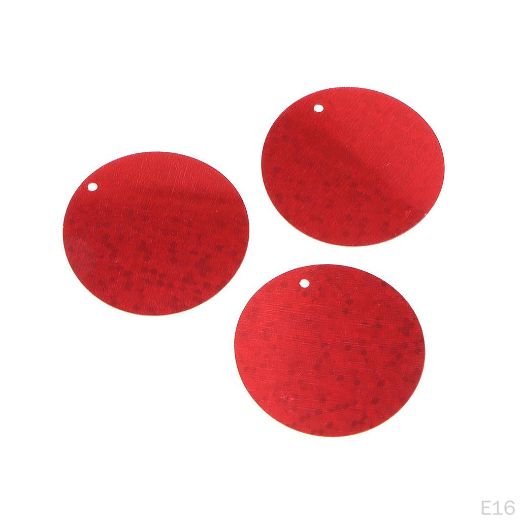 100g / Pack 3cm Round Sequin Paillette Iridescent Spangles For Clothing Sewing Wedding DIY Craft