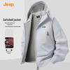 Jeep Men's 2025 Autumn Hooded Softshell Windbreaker Jacket