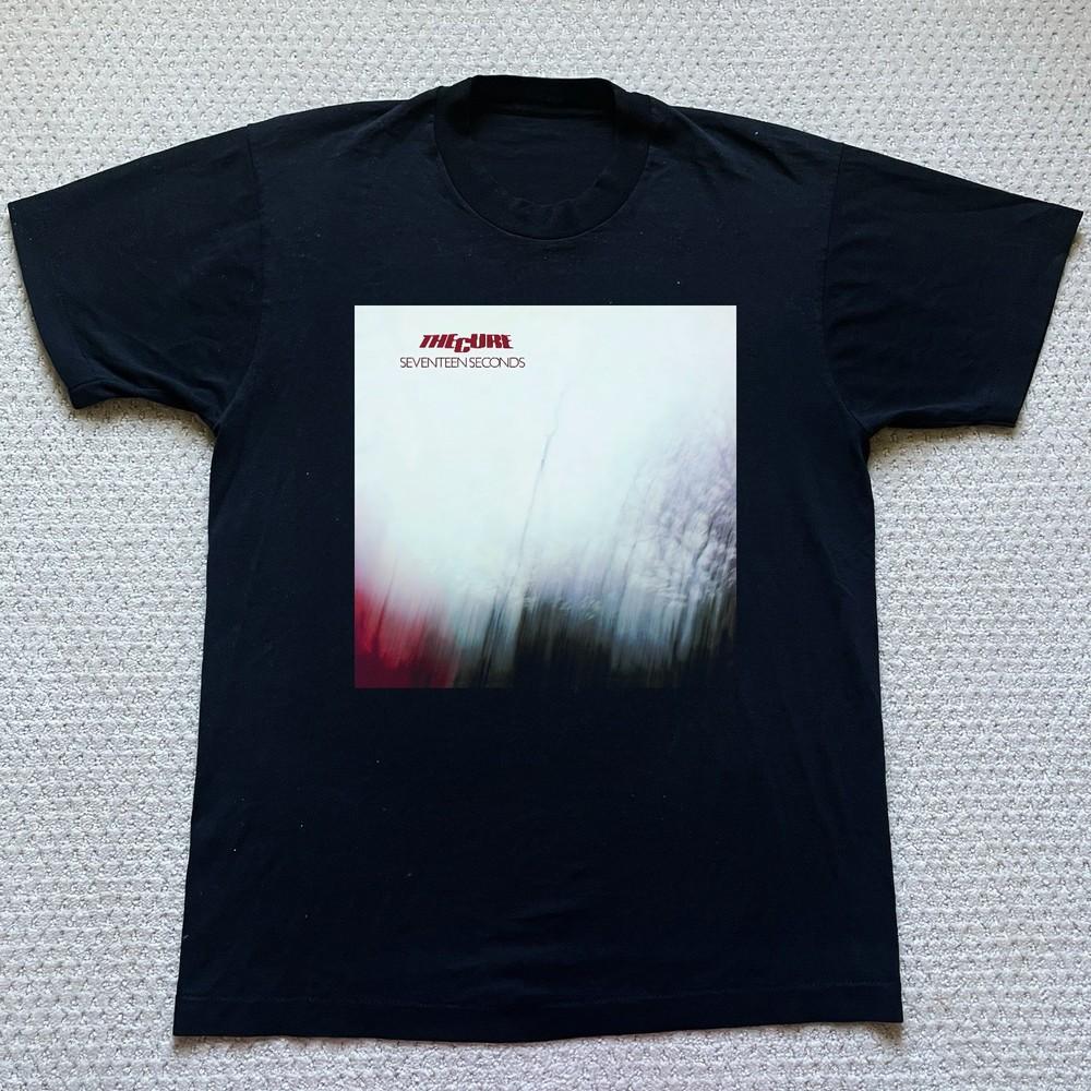 The Cure Seventeen Seconds Album T Shirt Vinyl CD Cover Graphic Tee Unisex T L