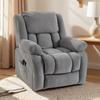Electric Recliner Chair, Massage and Heating, Footrest, Reclining Backrest, Remote, Side Pocket