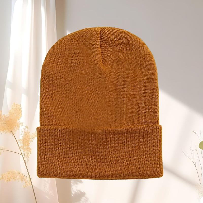 Czapka wełniana jesienno-zimowa czapka na zimno czapka dziergana dla pary czapka dziergana w kolorze cukierkowym wzór haftu tekst