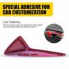 Pair Glossy Red Side Camera Vent Cover For Tesla Model S X 2015- Vent Trim