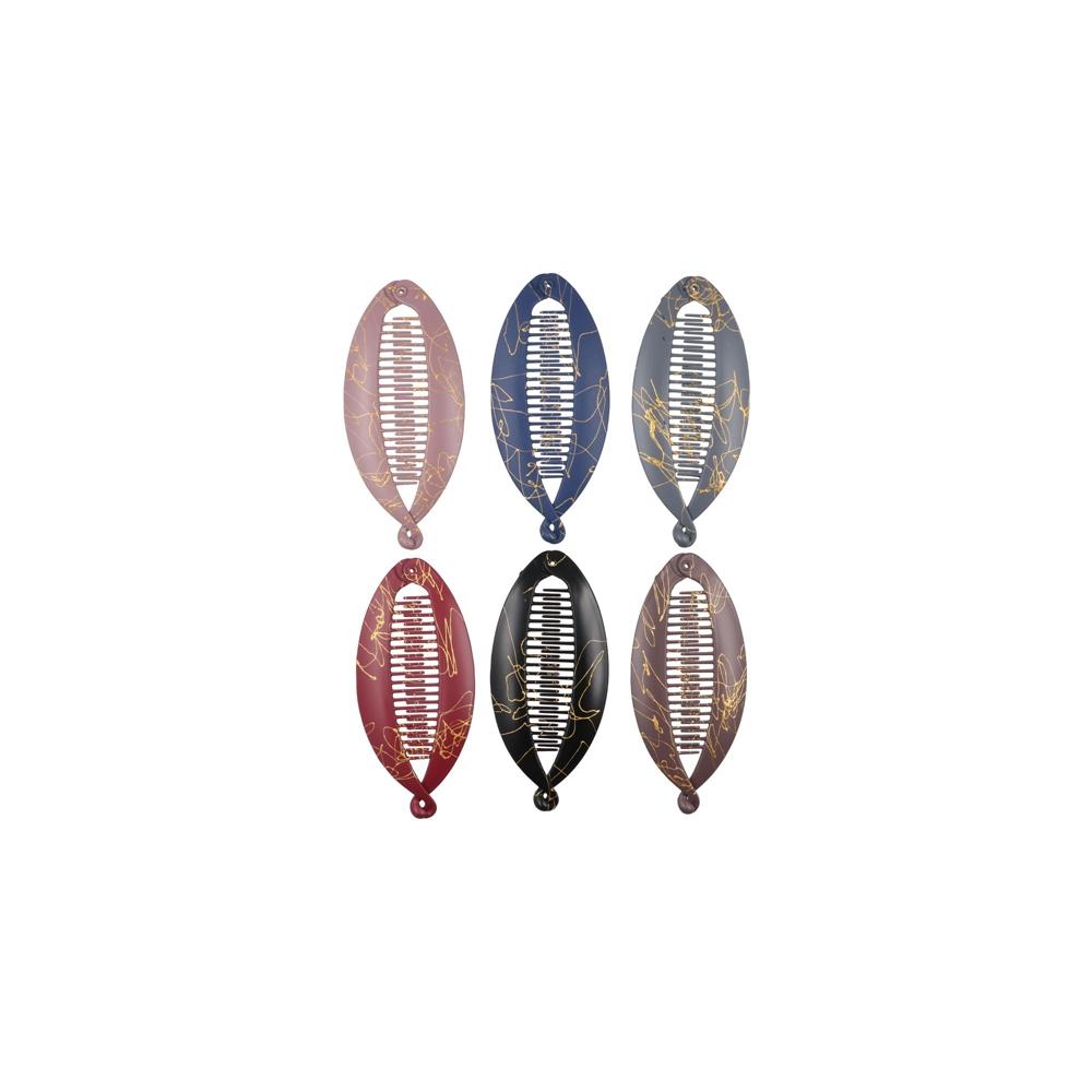 

Barrettes Headwear Ponytail Banana Clip Twist Clamp Hair Claws Clips Fish Shaped Hairpin Women кавовий