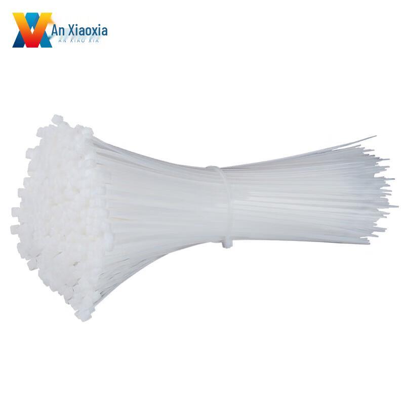 Anxiaxia White Self-locking Nylon Cable Ties