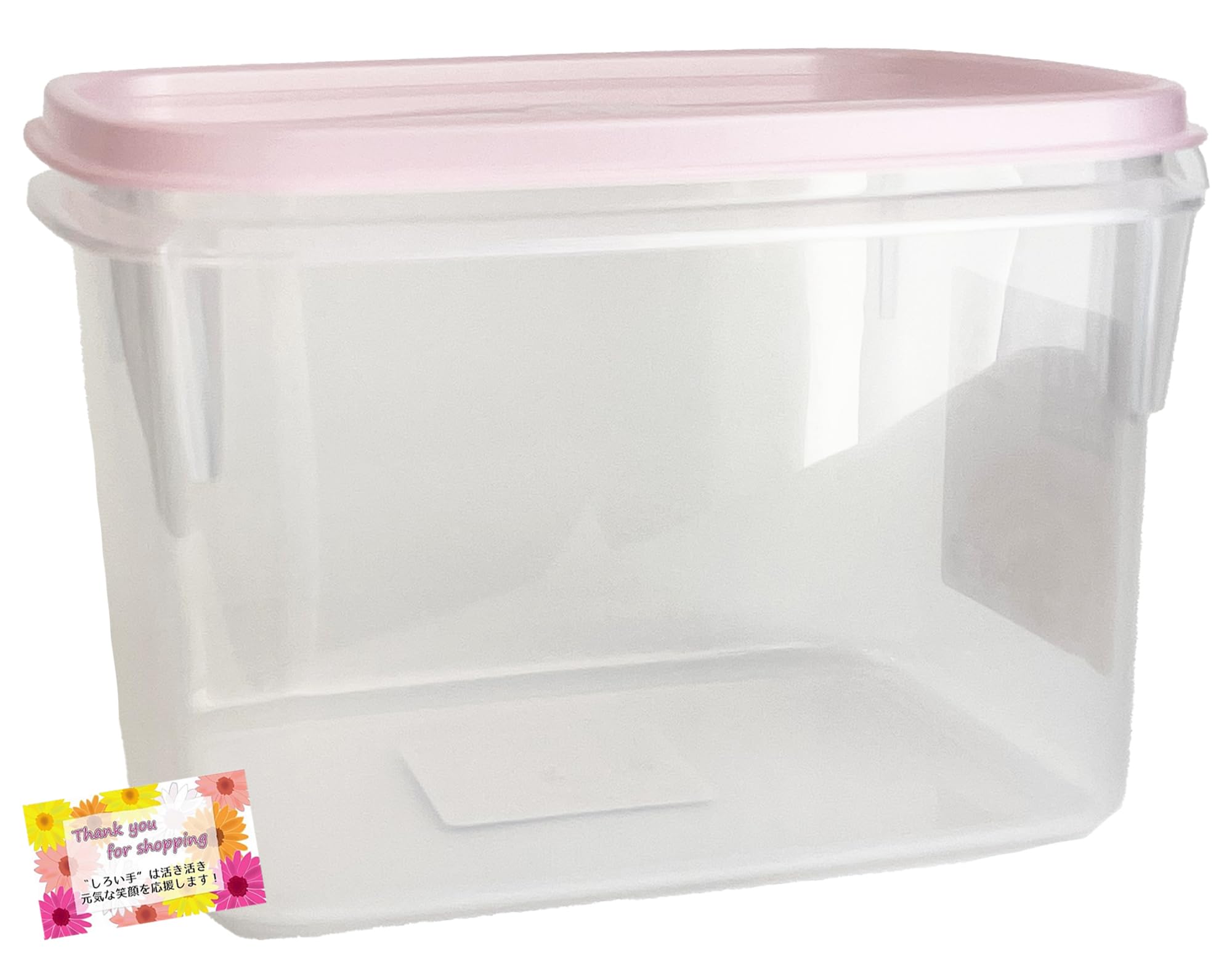 

handle for easy Million Pack Square Deep Container 2 Pink Made in Japan Storage Container Microwave Safe Freezer Storage Case Kitchen Cooking Food 135