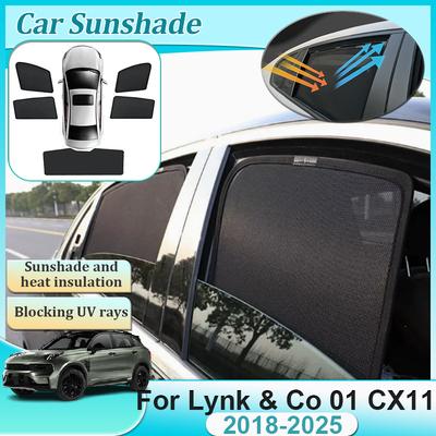Pour Lynk & Co 01 Cx11 - Pare-soleil magnétique pour voiture, visière anti-soleil pour fenêtre, rideau de protection de la vie privée, accessoires automobiles