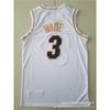 Miami Heat 3 Dwyane Wade Bordado Camisa de Basquete Masculino Feminino Respirável Roupa Esportiva Temporada