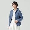 Women Coat Autumn Winter White Duck Down Jacket Solid Colors Warm Slim Zipper Fashion Light Down Coat