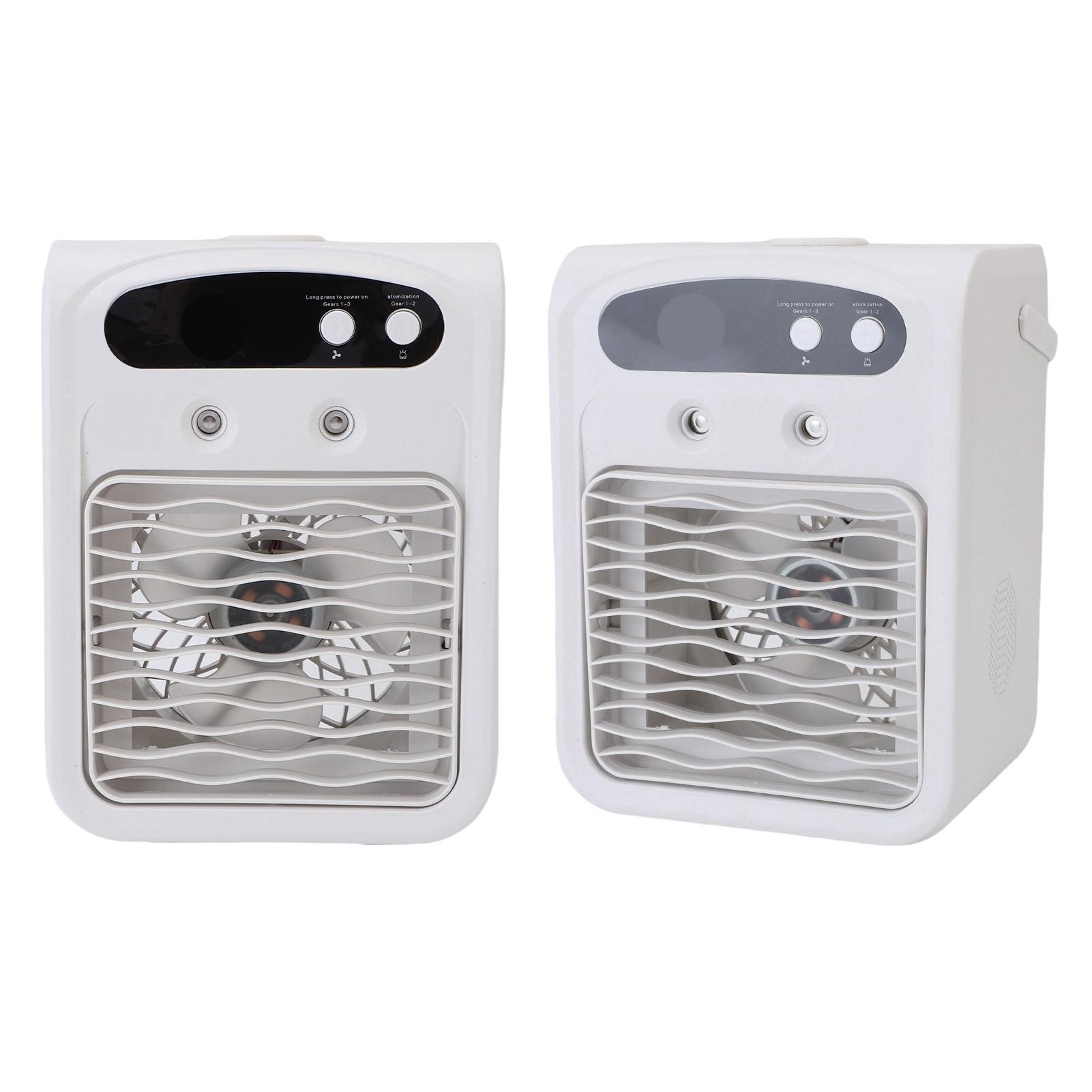 

Desktop Conditioner with Humidifier 1000ml Water USB Rechargeable Quiet Desk Cooler for Bedroom Offices