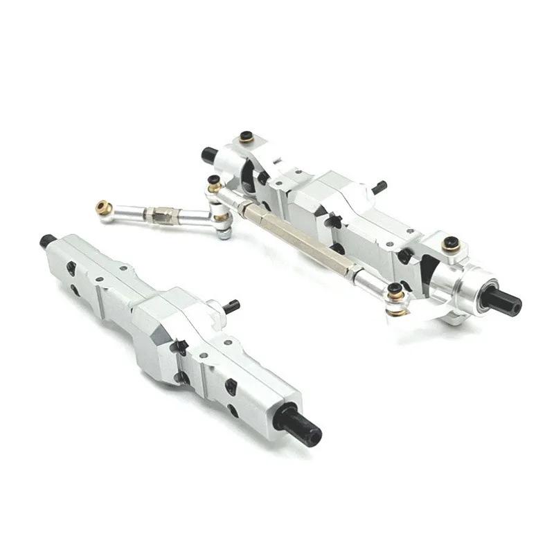 Popu For  RC Car Upgrades Parts Accessories WPL Metal Front and Rear Axle Set  WPL C14 C24 C34 C44 B14 B24 1/16