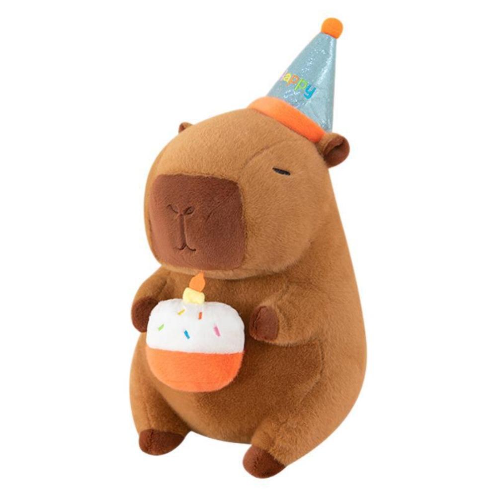 Cake Capybara Plush Doll Birthday Party Capybara Fluffty Doll Capybara Plush Toy  Home Decor