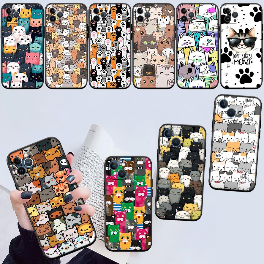 RE18 Cat Cartoon New High-End Shell Phone Case for Xiaomi Poco C40 C50 C51 C55 C65 C71 C75 F3 F5 F6 F7 M2 M3 Pro Ultra