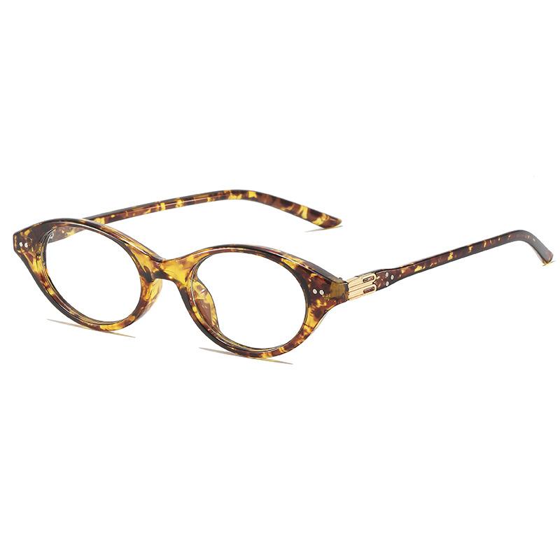 Women's Korean Style Cat Eye Small Round Blue Light Blocking Glasses Fake Myopia Eyeglasses