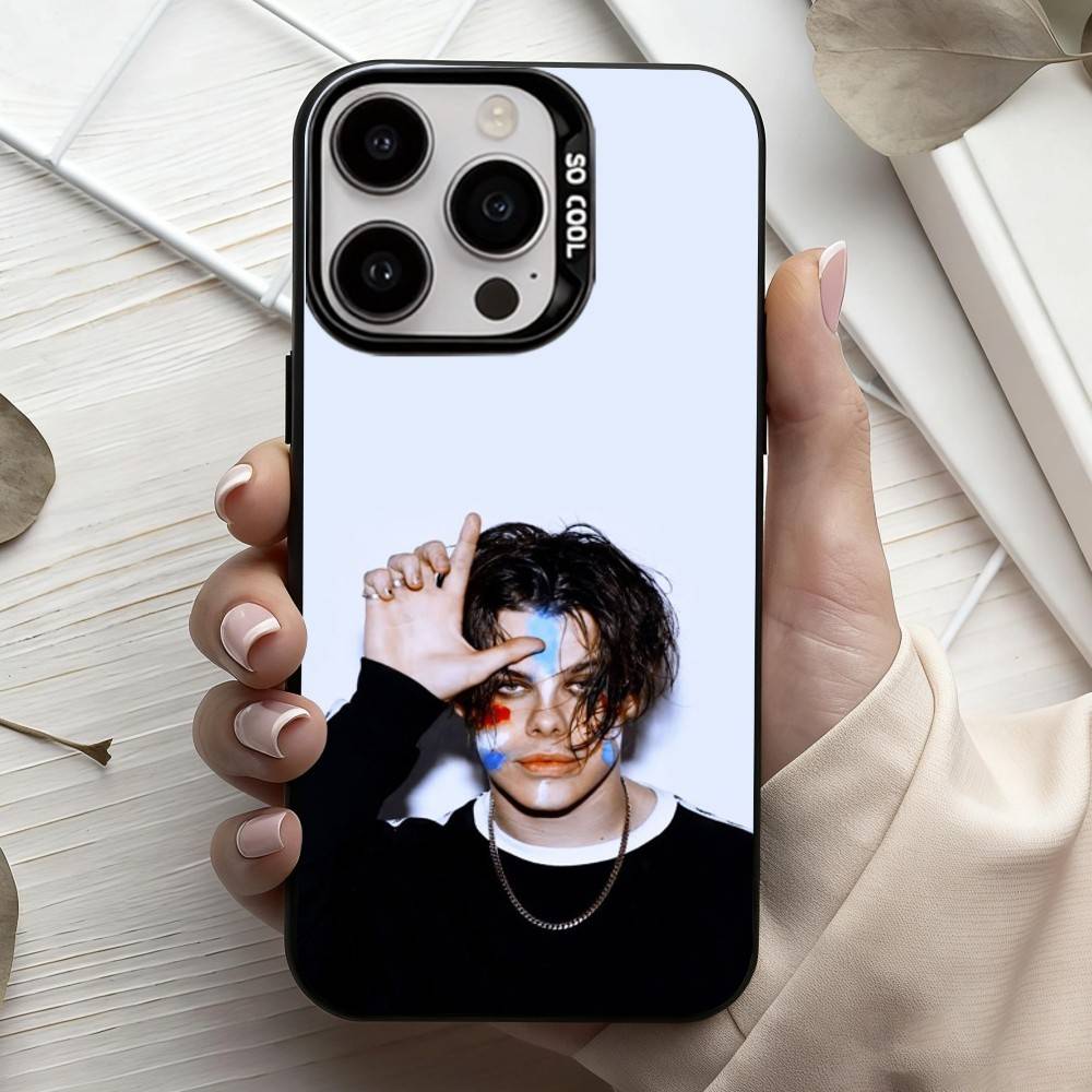 Cool Y-Yungblud Music Singer  Phone Case For iPhone17,16,15,14,13,12,11 Plus,Pro Max Black Candy Silver Plated Cover iPhone17PRO