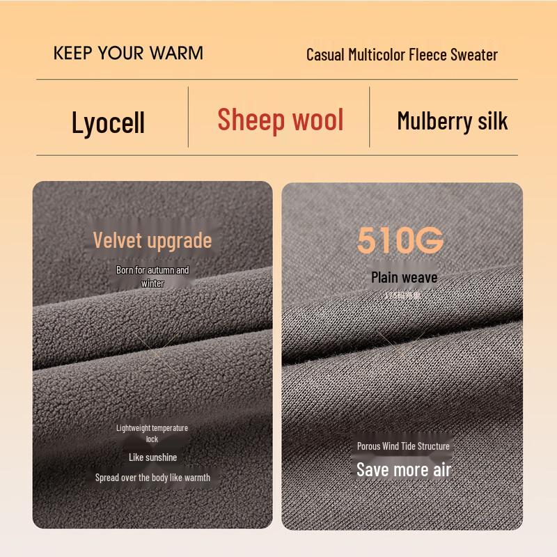 Men's Thickened Pullover Sweater