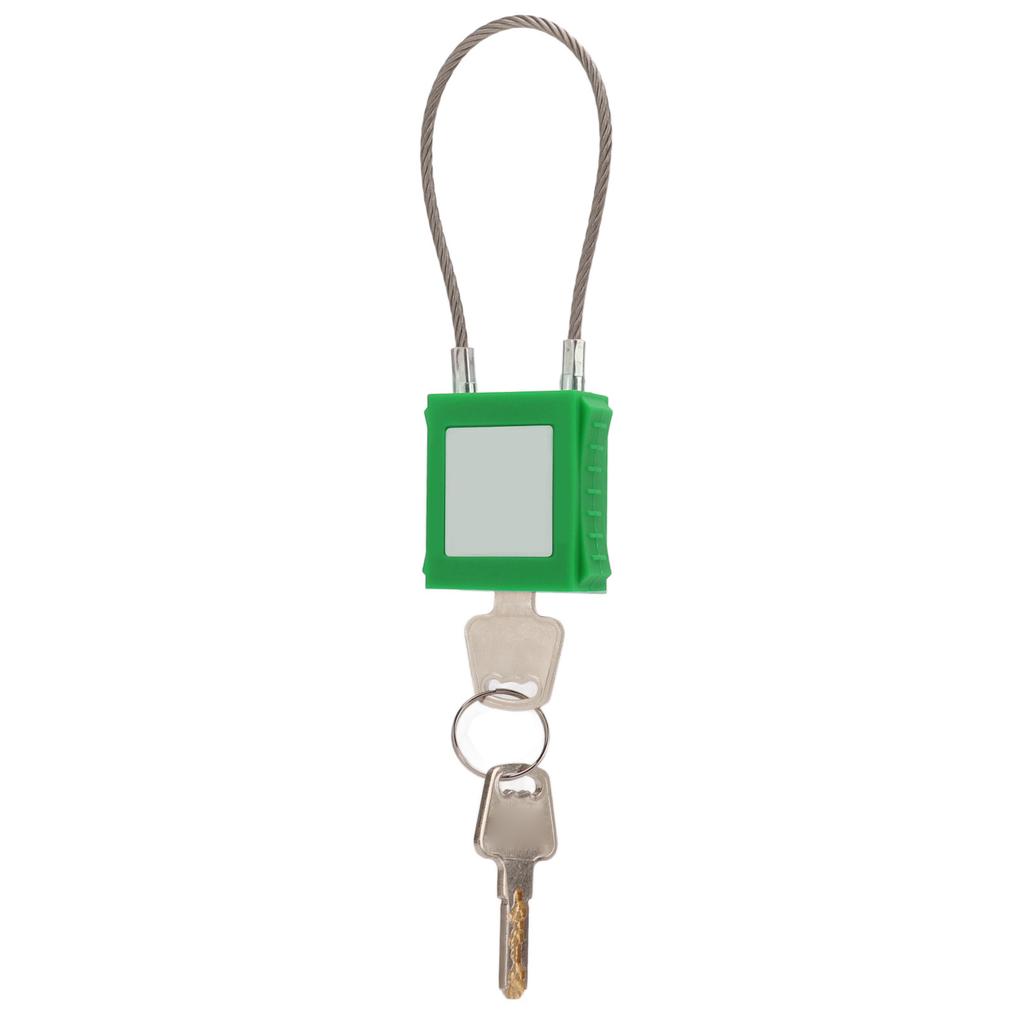 Lockout Tagout Cable Locks 85mm Shackle Steel Padlock with 2 Key for Equipment Maintenance